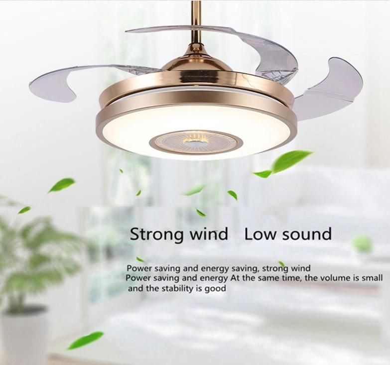 Modern Minimalist Interior Lighting Bedroom Dining Room LED Ceiling Fan