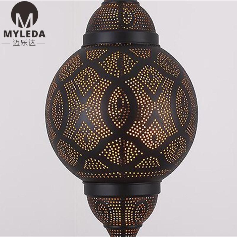 Moroccan Decorative Vintage Antique Brass Cage Pendant Light