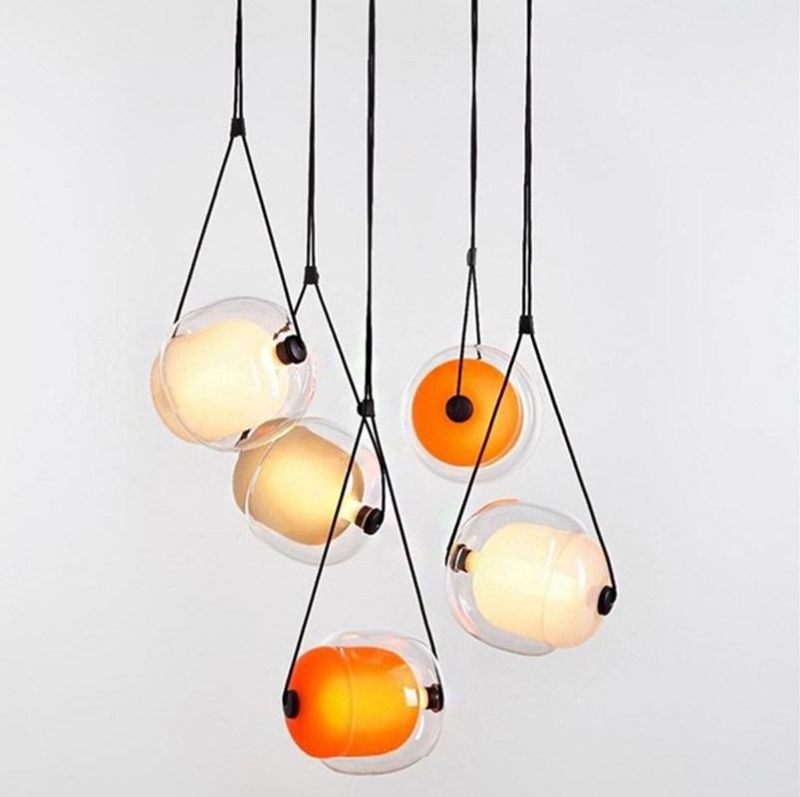 Nordic Glass Pendant Lights Colorful Lampshade for Living Room Restaurant Bedroom Home Pendant Light (WH-AP-209)