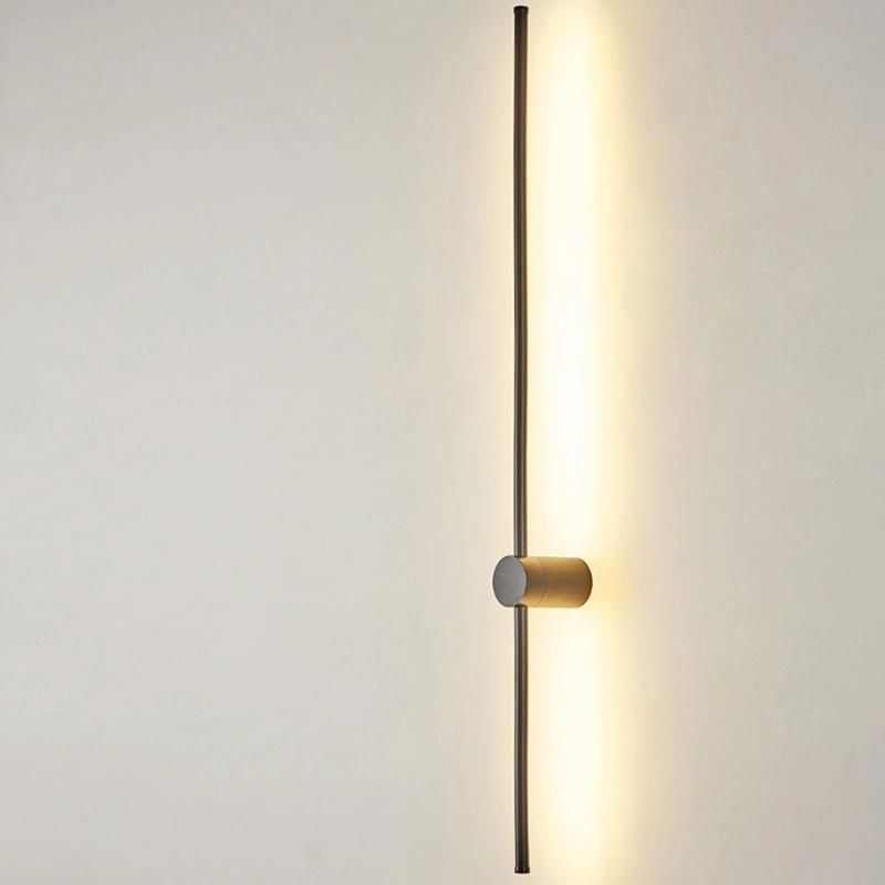 Long LED Wall Lamp Bedroom Bedside Lamp Simple Nordic Living Room Lighting