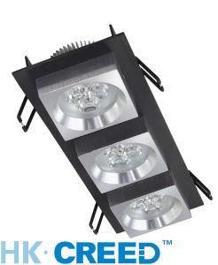 Hk Creed High Power LED Ceiling Down Light3*1W*3