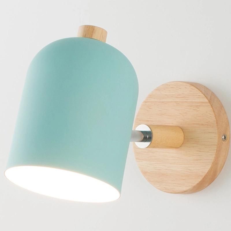 Nordic Wooden Wall Lights Living Room Bedroom Bedside Wall Lamp (WH-OR-168)