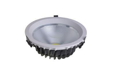 Isolated Driver Die Casting Aluminium High Lumenious 7W Tempered Glass SMD COB LED Downlight