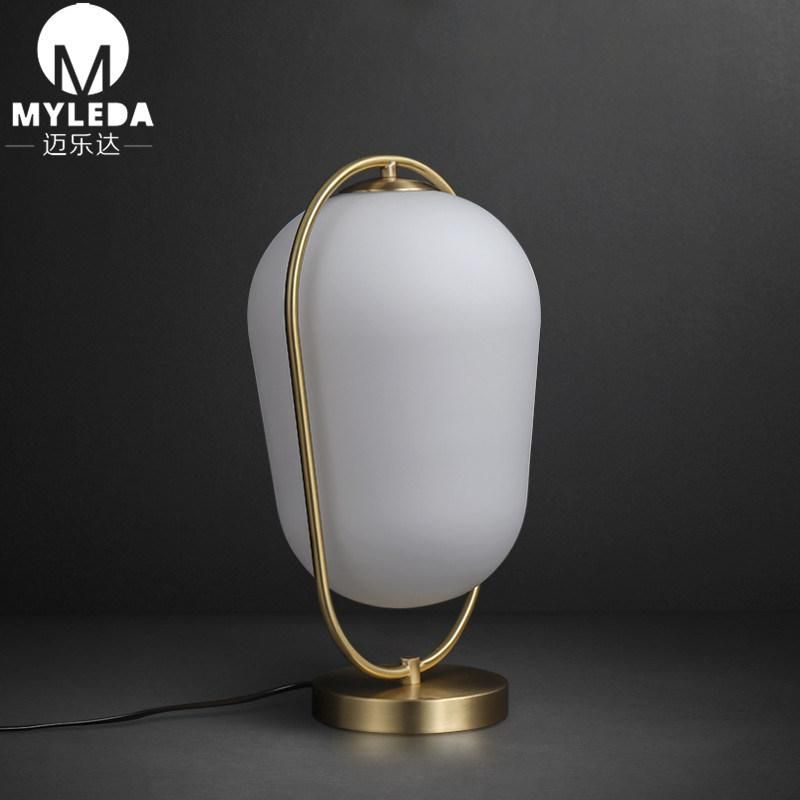 Modern Design Brass LED Table Lamp Art Desk Lamp