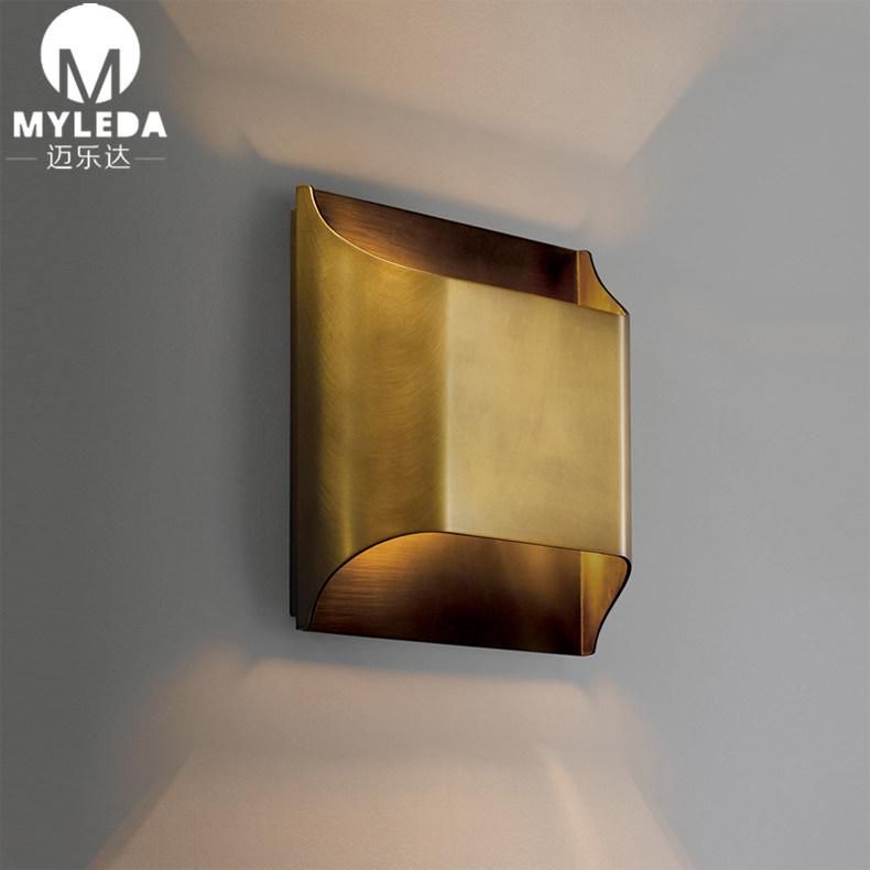 Modern Bronze Finish LED up Down Wall Sconce Light
