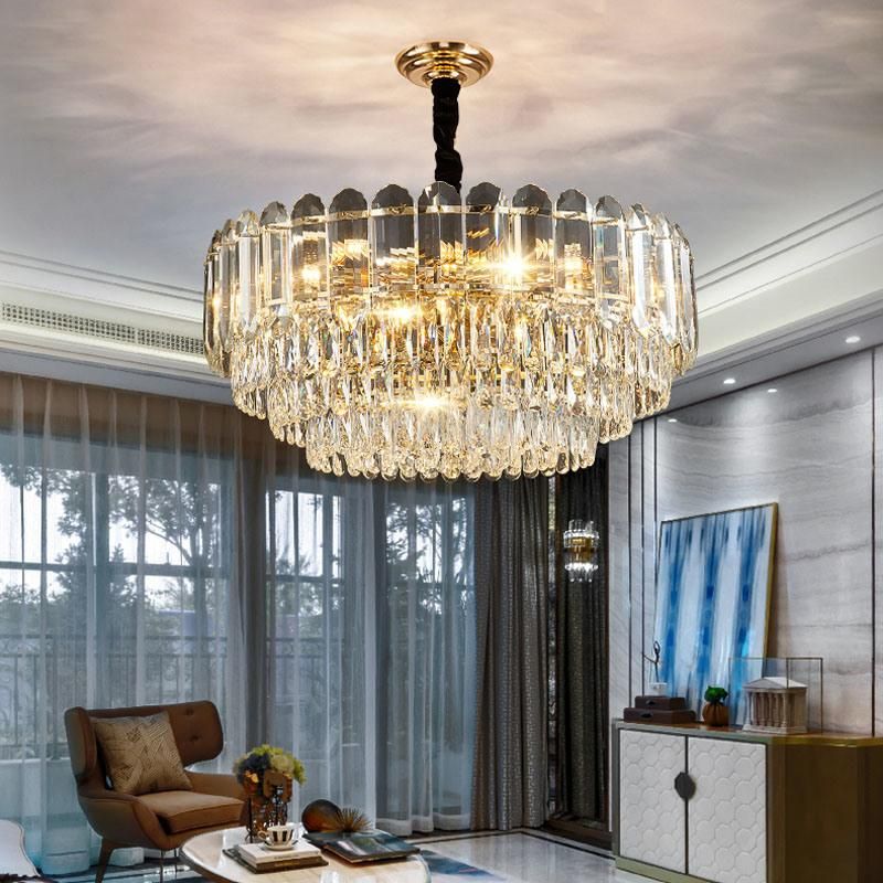 Crystal Chandelier Light Living Room Contracted Dining Room Postmodern Pendant Lamp