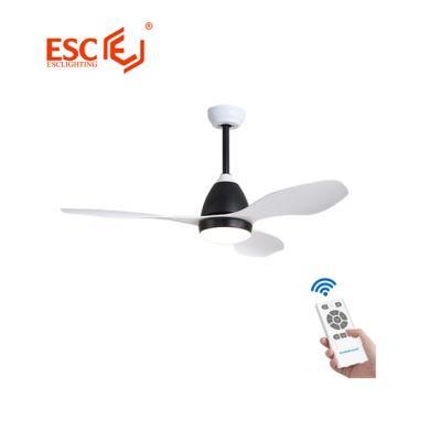 Modern Style 5 Fan Speed 3 Colors LED Source Dimming Fan Ceiling Light