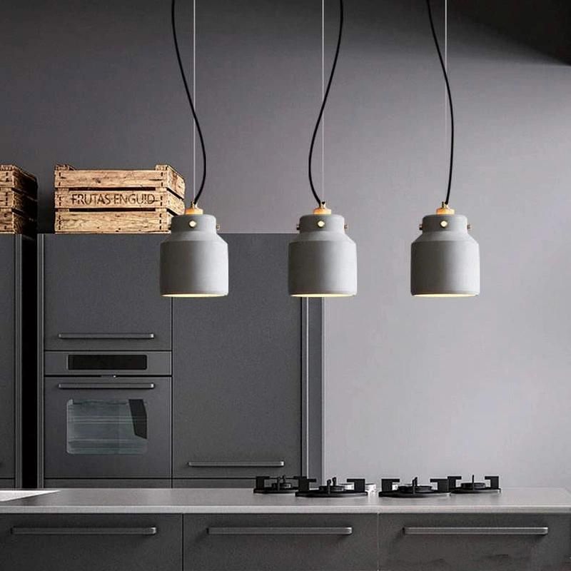 Loft Antique Pendant Lights Staircase Home Rikard Scandinavian Unique Cement Pendant Light (WH-AP-353)