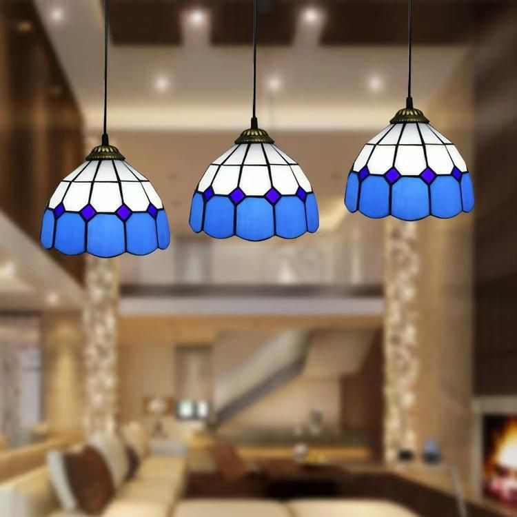 Lamp Stain Stainglass Vintage Tiffany Pendant Lamps Hanging Pendant Style Tiffanylamp Suspendu Stained Glass Chandelier Tiffany Pendant