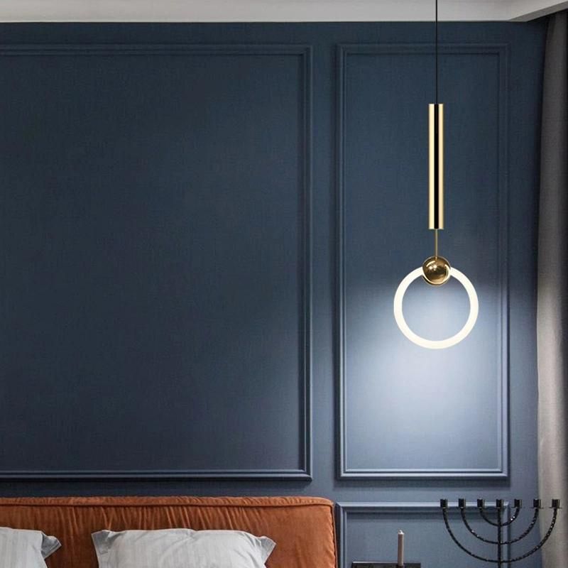 Circle Style Chandelier Dining Room Kitchen Bedroom LED Pendant Lamp
