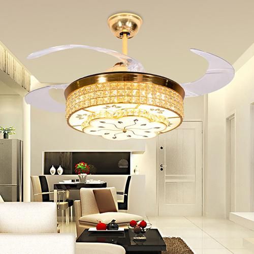 Pendant Lamp Crystal Fun Light with Blue Tooth and Control for Dinner Room