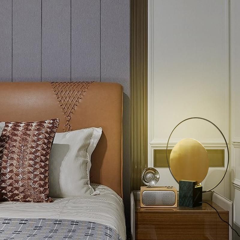 Vintage Style Disc Design Table Lamps Bedroom Bedside Light Lamp