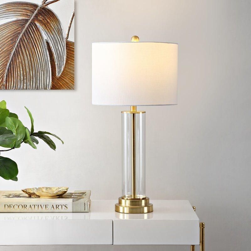 High Quality Custom Retro Vintage Gold E27 Living Room Desk Coffee Table Lamps Glass Lamp