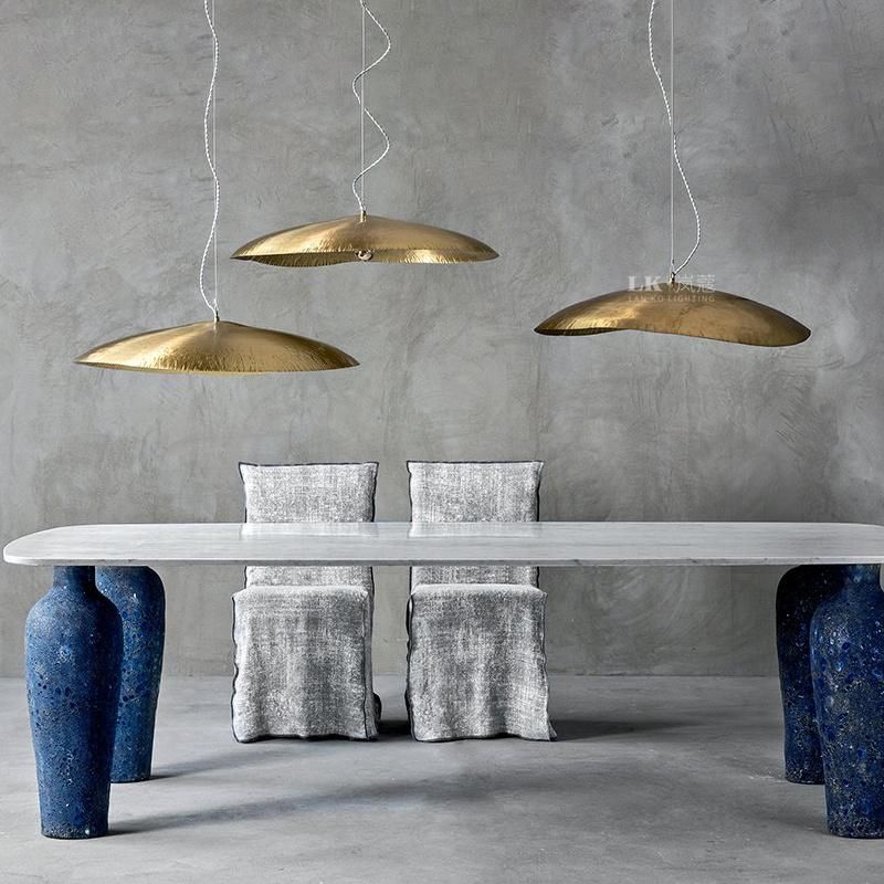Simple American Retro Pendant Light Petals Lotus Leaf Pendant Light Post-Modern and Designer Suspension Light (WH-AP-203)