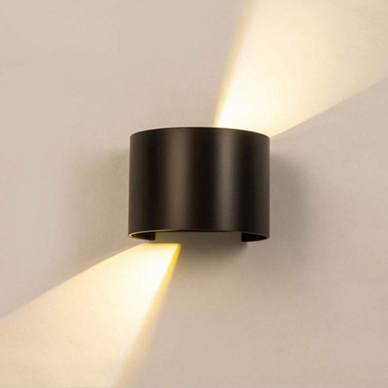 Modern Black Wall Light Rainproof Waterproof LED Outdoor Wall Lights Industrial White Wall Light