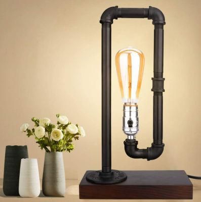 Creative Fun Water Pipe Desk Lamp for Bedrooms, Bar, Restaurant (Not Include Bulb)