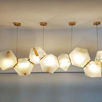 Creative Splicing White Chandelier Restaurant Bedroom Dining Room Pendant Lamp