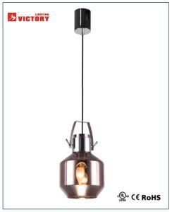 Modern New Design Copper Glass Chandelier Hotel Pendant Lamp