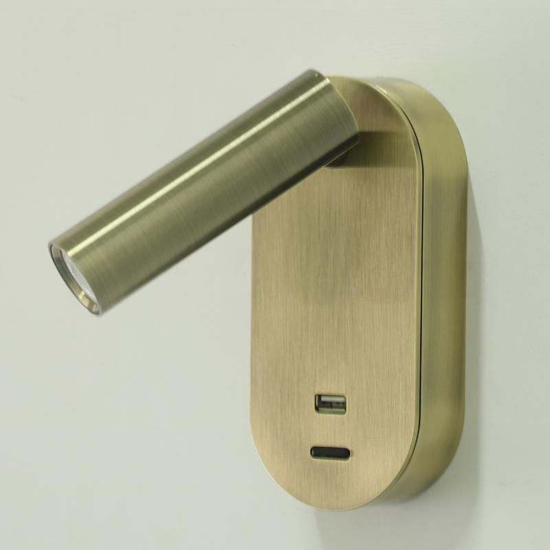 Metal in Antique Brass Wall Lamp
