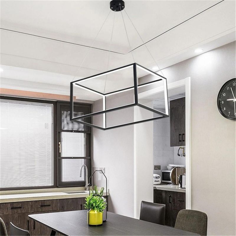 Modern Geometric Lines Triangle Pendant Lights Creative Personality Living Room Pendant Lamp Restaurant Dining Room Hanging Lamp
