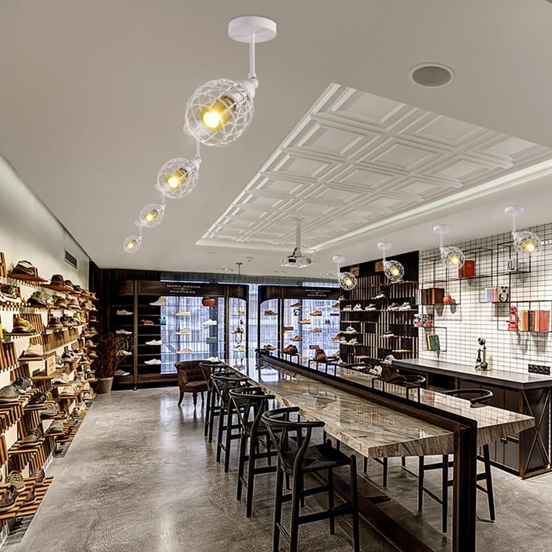 Chrome Industrial Pendant Light LED Spot Pendant Lamp Fixtures Black White Color (WH-VP-35)