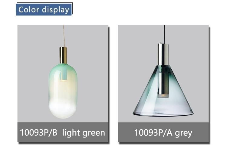 High Quality Home Unique Perfect Smoky Gray Color Glass Pendant Lamp