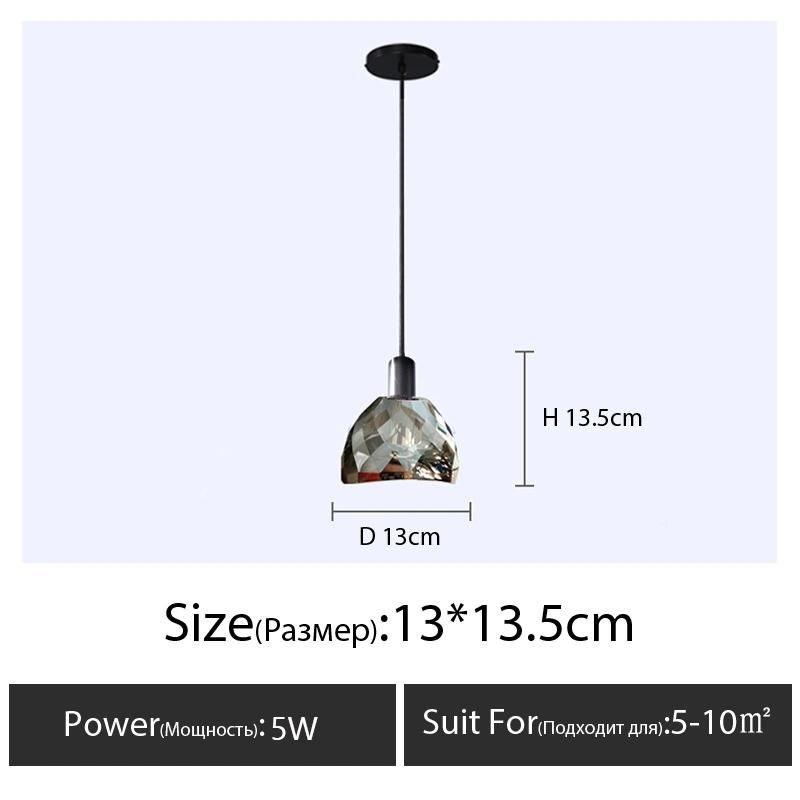 Modern Crystal Pendant Light Bedroom LED Nordic Designer Dining Room Bar Interior Living Room Pendant Lamp (WH-AP-162)
