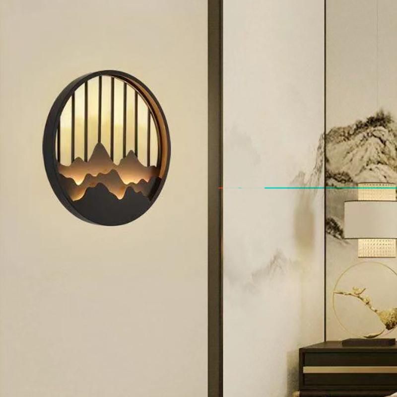 New Chinese Style Wall Lamp Chinese Style Background Wall Decoration Lamps