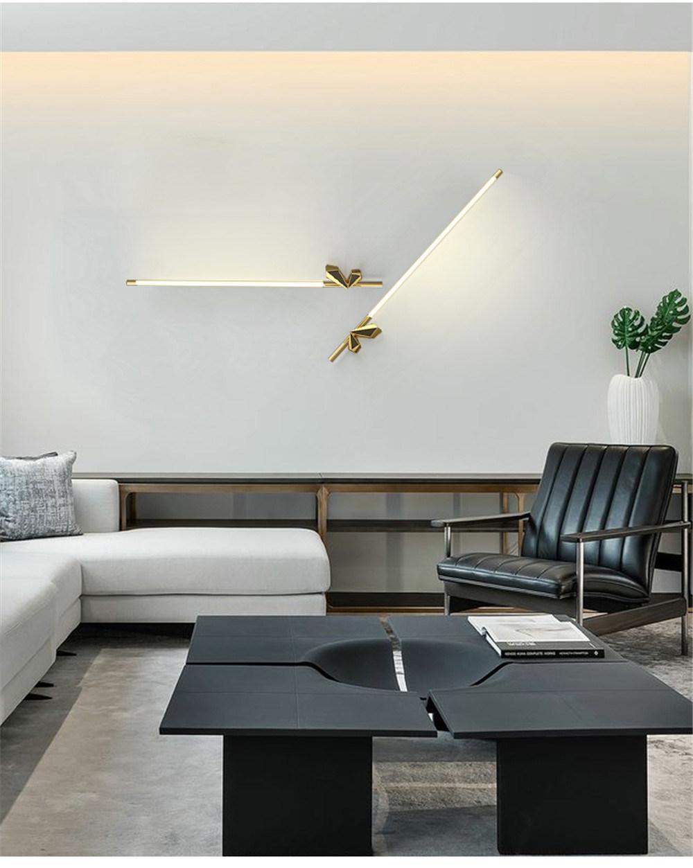 Modern Design LED Wall Lamp for Bathroom Bedroom Mirror Wall Sconce Indoor Decoration Nordic Home Deco Bedside Lamp Fixture Gold