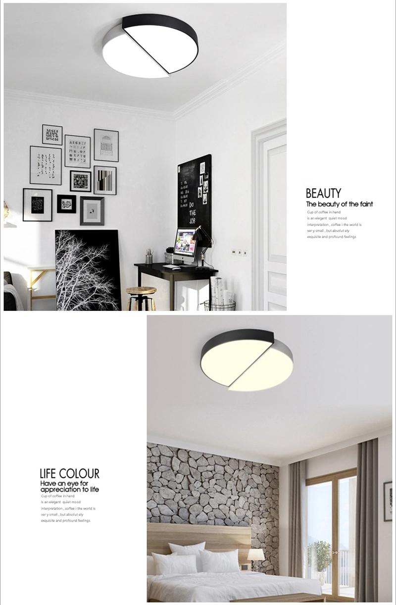 Nordic Round Remote Control Dimmable Slim LED Ceiling Light for Living Room