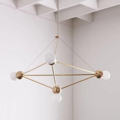 Pendant Lamp Living Room Dining Room Bedroom Metal Ball Chandelier