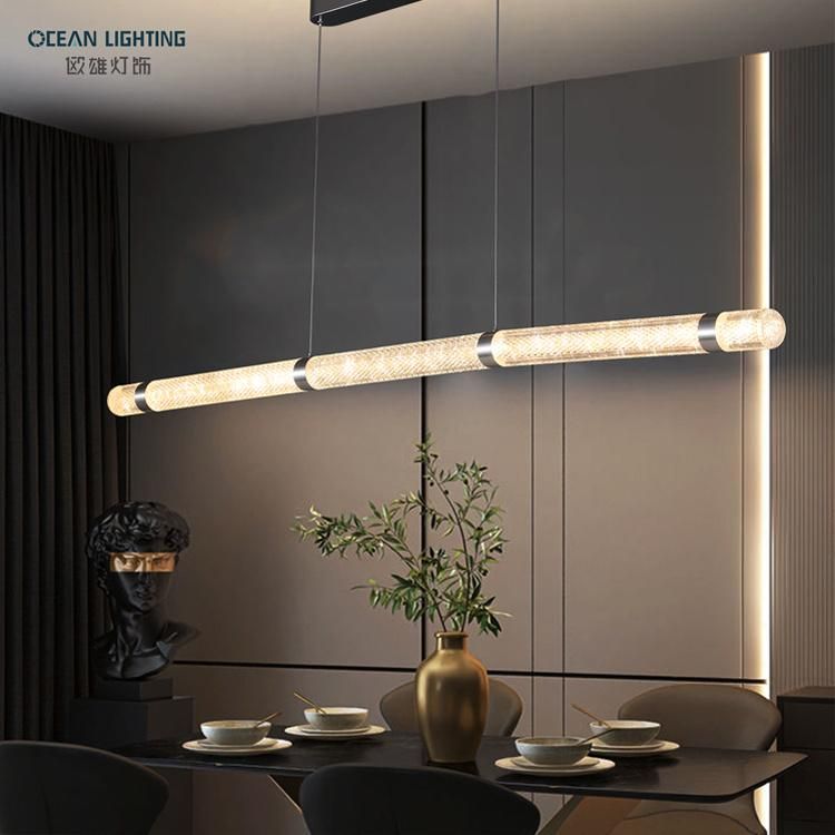 Ocean Lighting Contemporary Living Room Long Luxury Acrylic Pendant Light