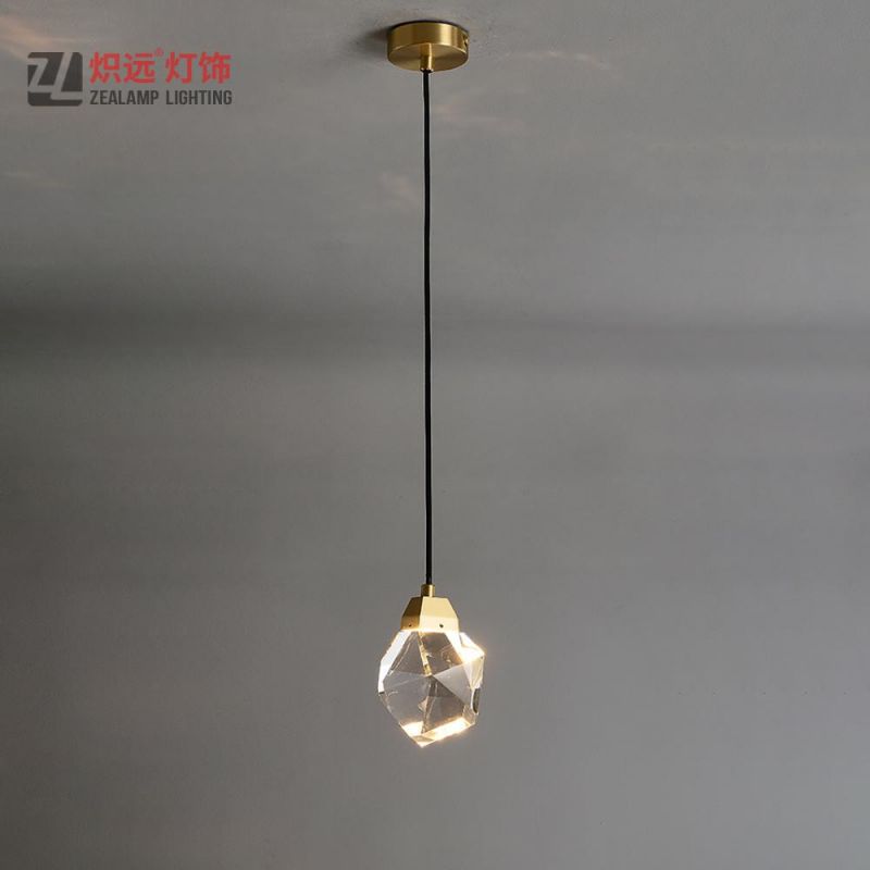 Irregular Glass Restaurant Living Room Pendant Lamp