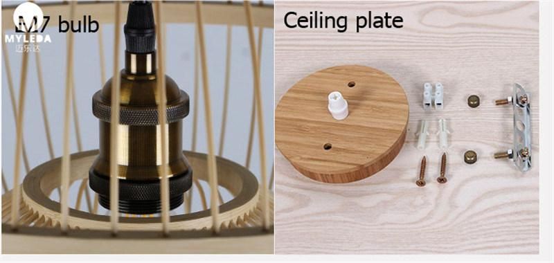 New Creative Shape Bamboo Pendant Lights