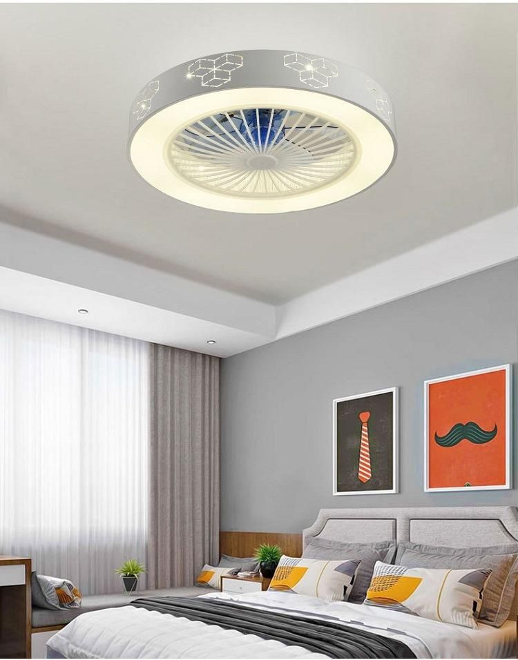 AC110V/220V Square 580mm Energy Saving Ceiling Fan LED Ceiling Lamp