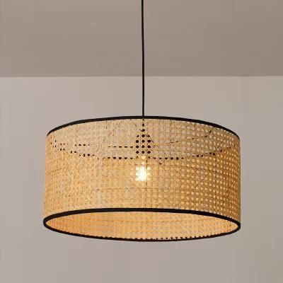 Japanese Pendant Light Modern Rattan Pendant Light for Living Room Dining Room Tatami Lamp Suspension Lamp (WH-AP-188)