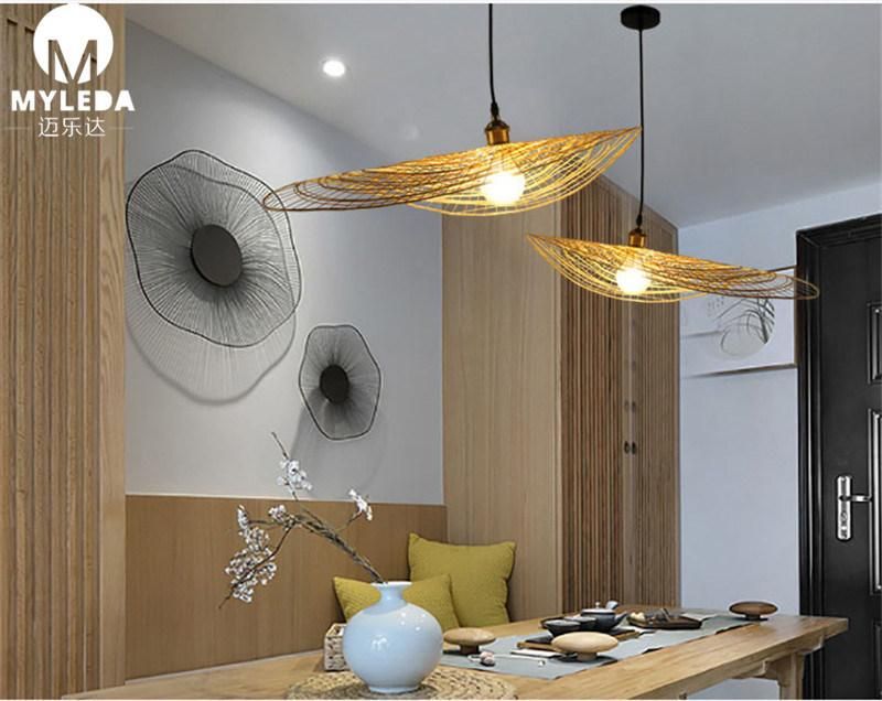 Chinese Style Shade Restaurant Stair Bamboo Pendant Light