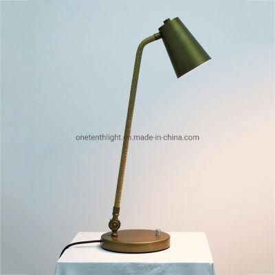 Metal Base and Shade in Bronze Finish Table Lamp