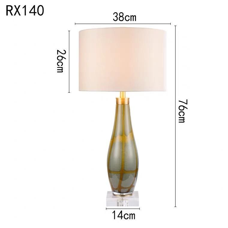 Designer Light Luxury Simple Postmodern Table Lamp Bedroom Bedside Lamp American Living Room Hotel Guest Room European Table Lamp