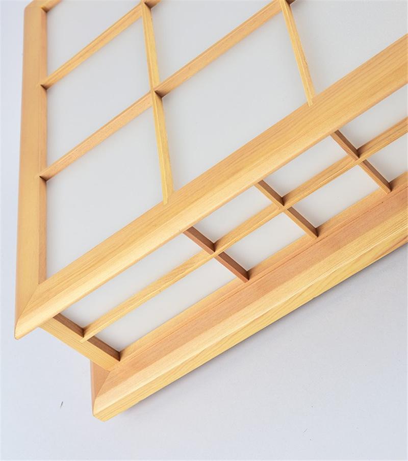 Ceiling Lights Japanese Style Tatami Lamp LED Wooden Ceiling Lighting Dining Room Bedroom Lamp (WH-WA-31)