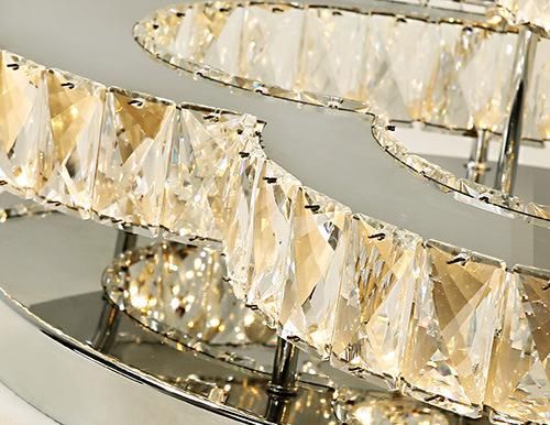 Modern Simple K9 Crystal Ceiling Lamp Bedroom Decorative Lighting