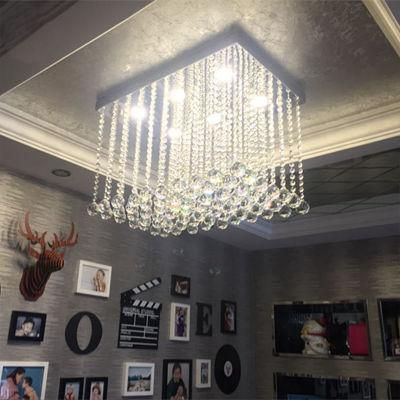 Dangling Crystal Long Ceiling Lamp Fixtures House Project Lighting Fixtures (WH-CA-36)