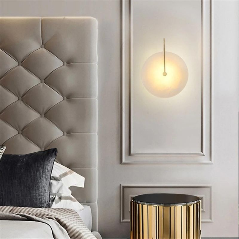 Modern Simple Copper LED Wall Lamps Bedroom Bedside Lamp Hallway Living Room Home Decor Wall Lights Corridor LED Light Fixtures