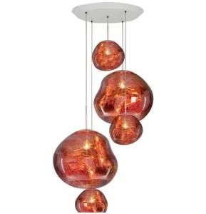 High Quality Antique Amber Melt PVC Lava Hanging Lights Lava Pendant Light