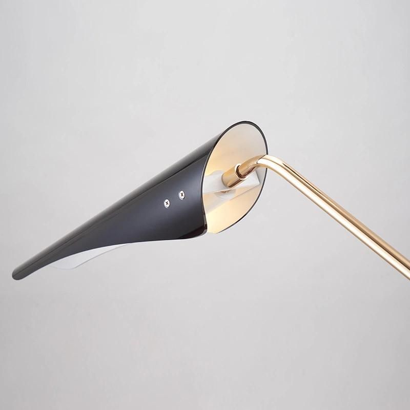 Duck-Billed Design Black Gold Metal Table Lamp Hotel Bedroom Bedside Nordic Modern E27 Table Lamp
