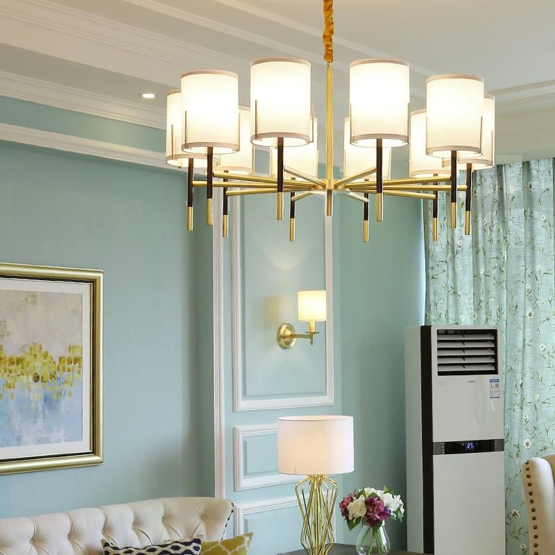 Modern American Country Living Room Bedroom Dining Room Copper Pendant Lighting