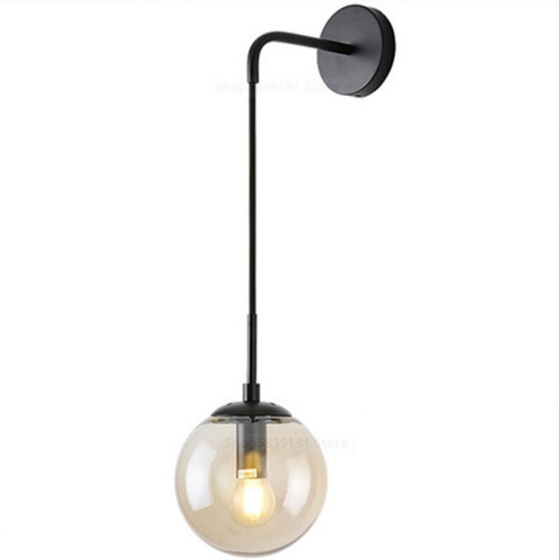 LED Glass Ball Mirror Living Room Decoration Wall Lamps for Bed Room (WH-OR-34)