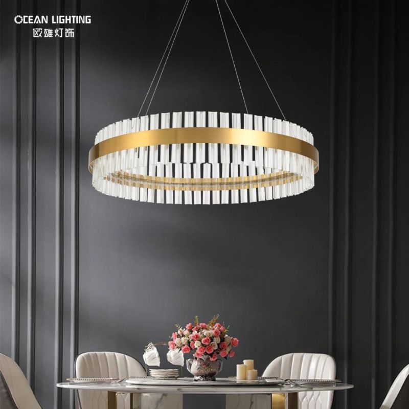 Ocean Lighting Home Decoration Modern Crystal Chandeliers Pendant Light