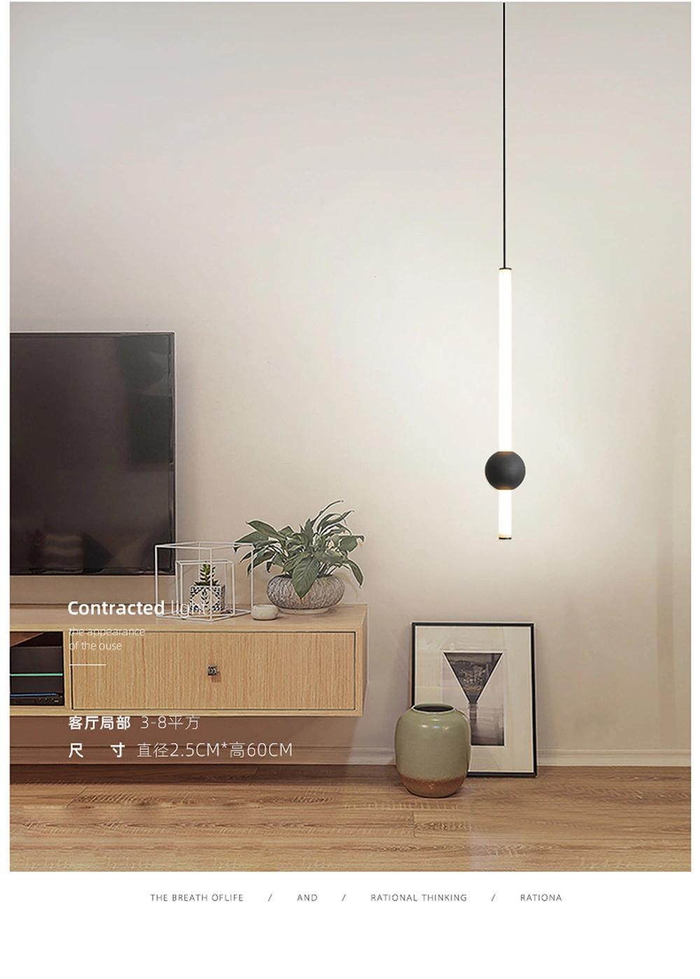 Bar Restaurant Dining Room Kitchen Hanging Lights Modern Simple Iron Glass Indoor Home Decor LED Pendant Lights Fixtures