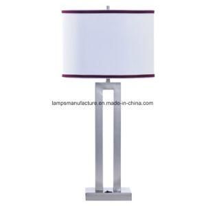 Hotel Table Lamp with Outlet and USB Port for Bedside